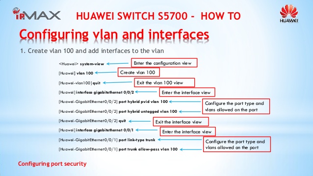 huawei switch configuration commands pdf